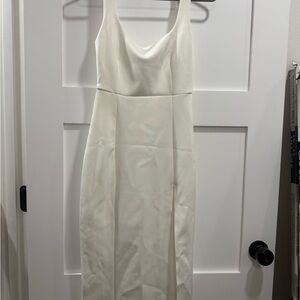 Showpo Strapless White Dress